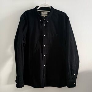 Madewell Black Men's Corduroy Button Down Shirt